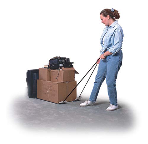 Woman pulling boxes with Professional Pull Slides For Soft Surfaces - 4' (Set of 2)